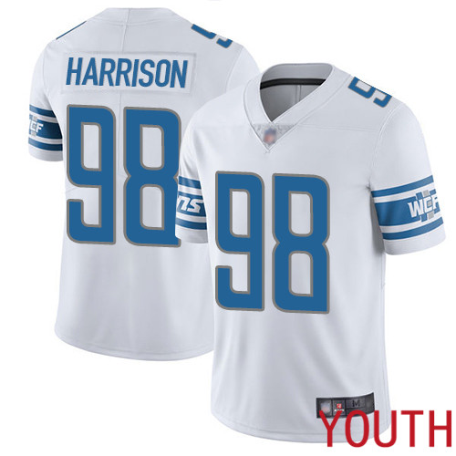 Detroit Lions Limited White Youth Damon Harrison Road Jersey NFL Football 98 Vapor Untouchable